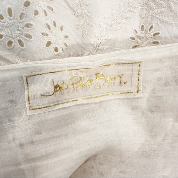 Jen's Pirate Booty Mini Dress Womens Ashbury Swirl Square Neck Cotton Eyelet S - Picture 7 of 11